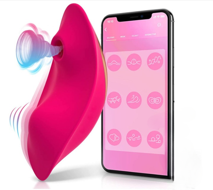Remote And App Dual Controlling Panty Wearing Sucking Vibrator