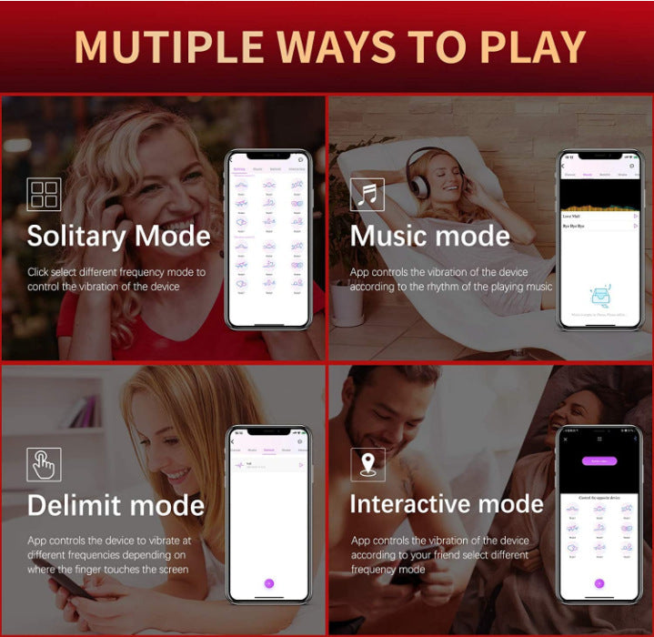 Mobile Application Remote Controlling Panty Wearing Sucking Vibrator