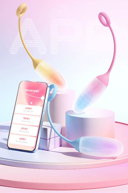 Long Distance Mobile Controlled Colorful Lighting Vibrator