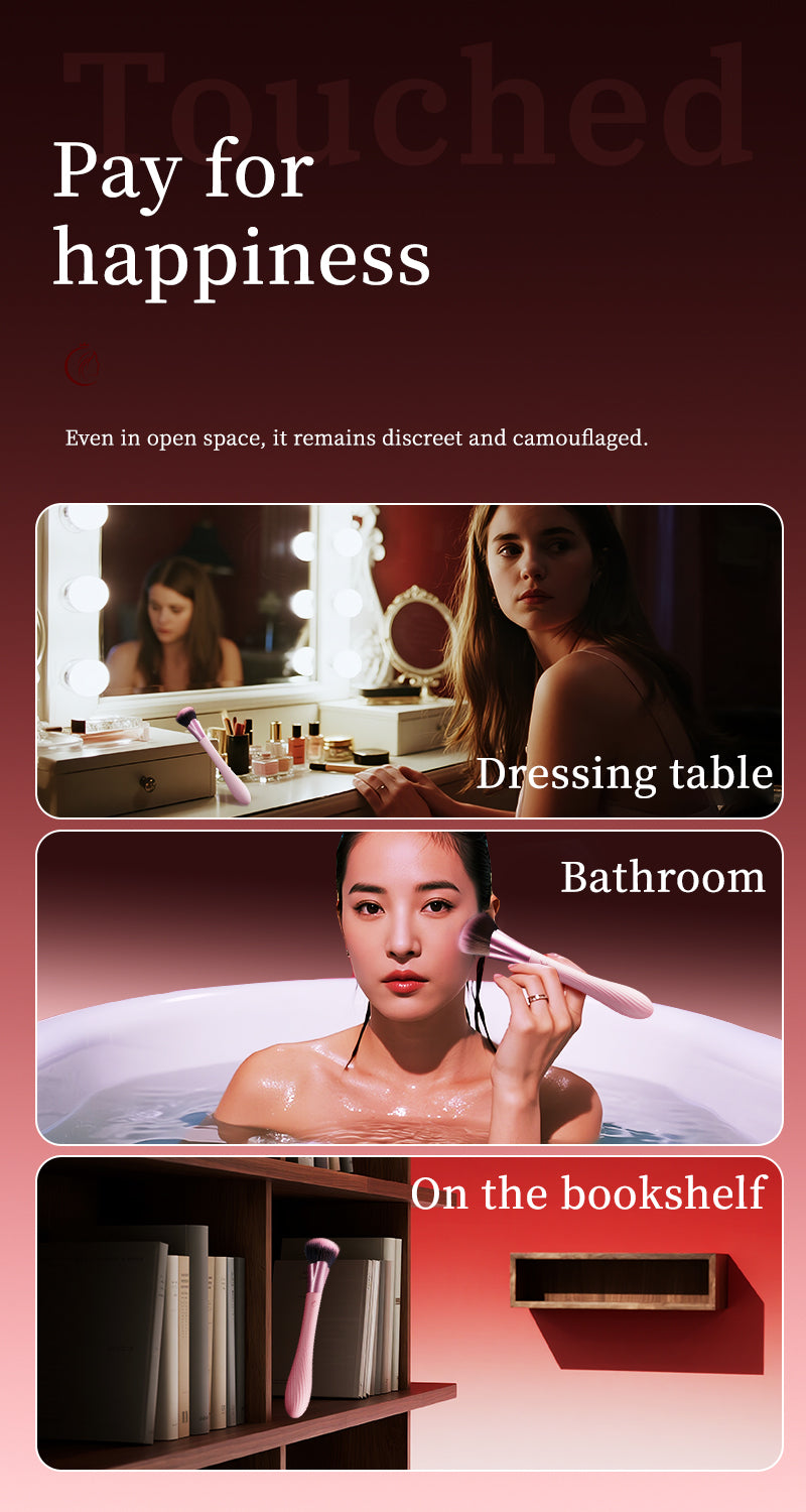 Dressing Table Hidden Design Pinky Teasing Brush Vibrator