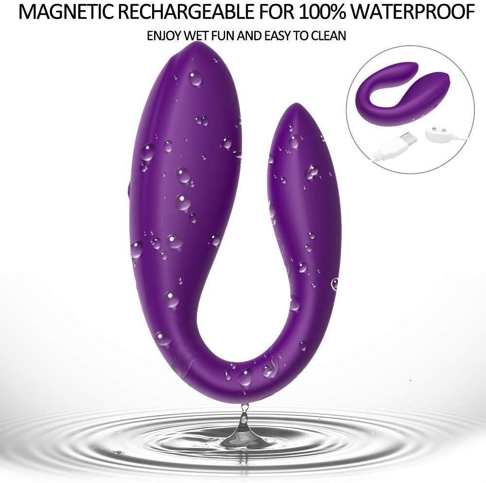 Vaginal Anal Dual Stimulation Magnetic Charging Waterproof Vibrator
