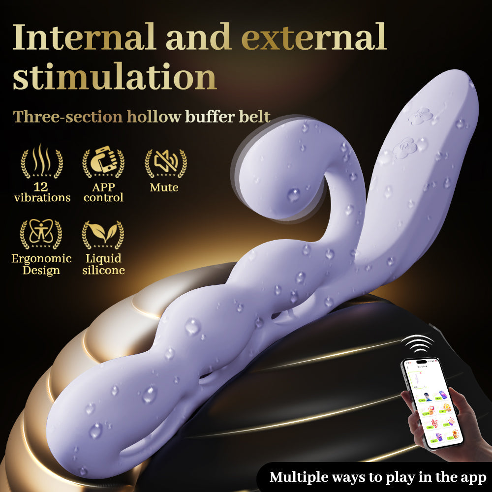 Purple Grape Skin Friendly Mobile Remote Orgasm Vibrator