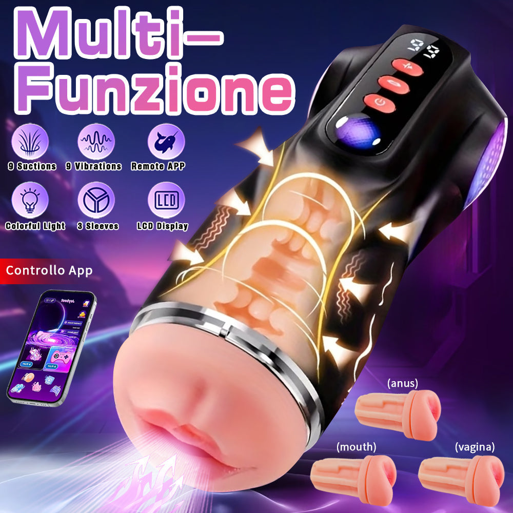 Premium Silicone Vaginal Oral Anal Multiple Fun Masturbation Cup