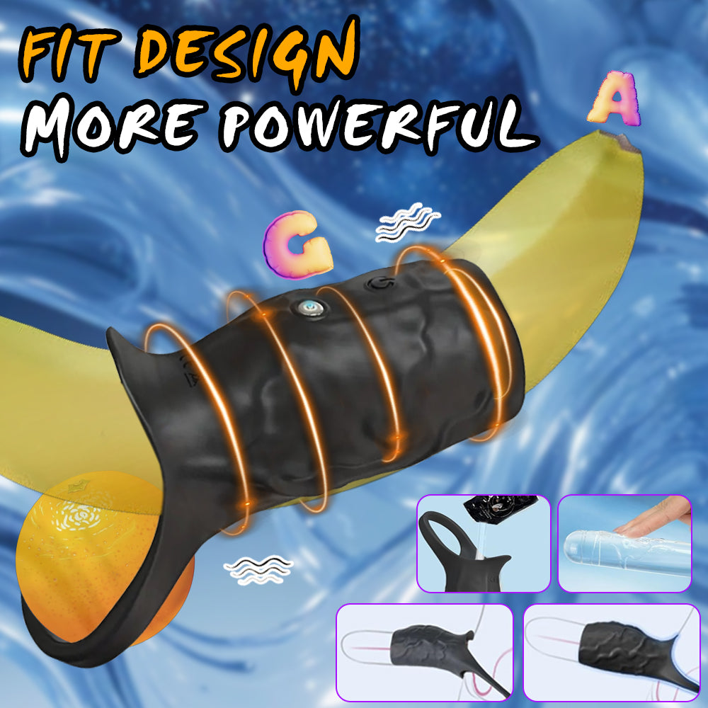 Multiple Frequencies Vibrating Sperm Locking Penis Ring Sleeve