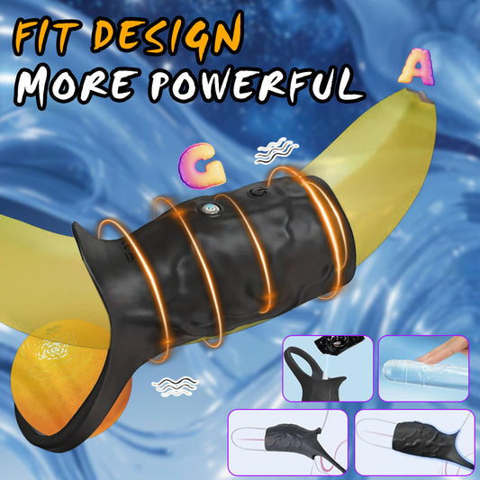 Multiple Frequencies Vibrating Sperm Locking Penis Ring Sleeve