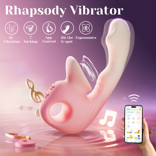 Mobile Controlled G-spot Clitoris Stimulating Rhapsody Vibrator