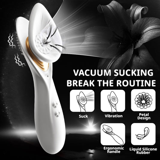 Ergonomic Female Sensitive Points Vacuum Sucking Female Vibrator