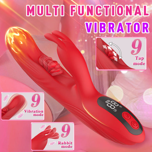 Clitoris Stimulating G Spot Flapping Rabbit Ears Vibrator
