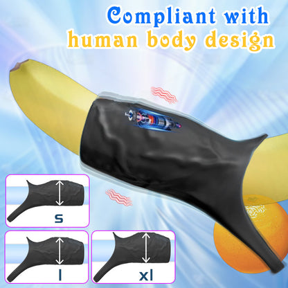 Multiple Frequencies Vibrating Sperm Locking Penis Ring Sleeve