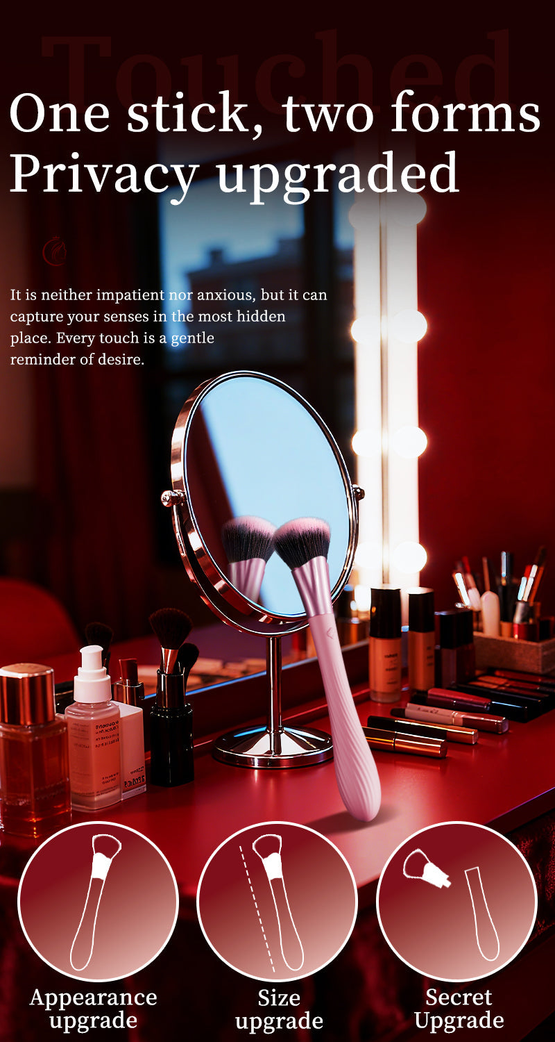 Dressing Table Hidden Design Pinky Teasing Brush Vibrator