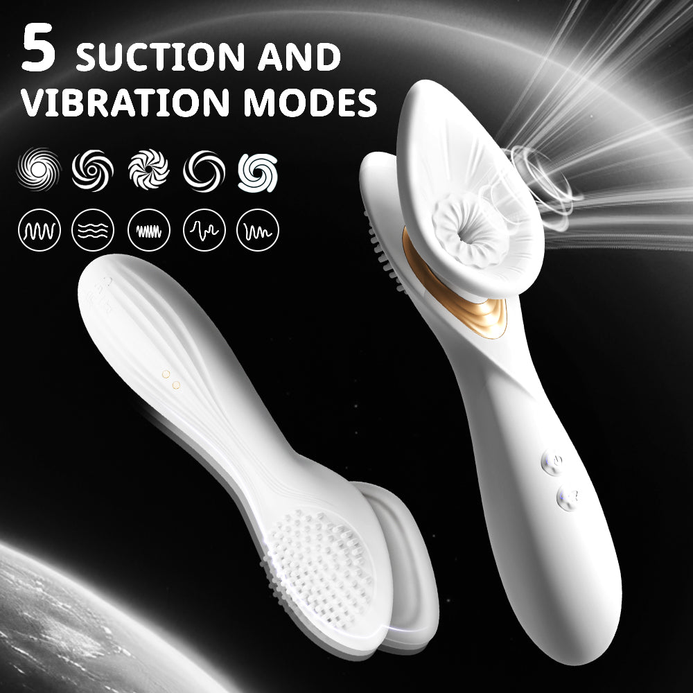 Ergonomic Female Sensitive Points Vacuum Sucking Female Vibrator