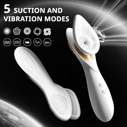 Ergonomic Female Sensitive Points Vacuum Sucking Female Vibrator
