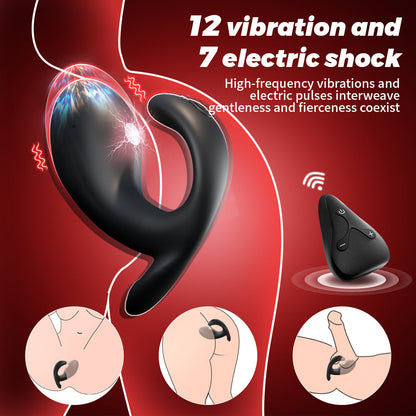 Little Whale Remote Electric Shock Anal Plug Vibrator