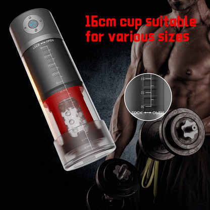 Male Masturbation Penis Strengthen Rotating Massager 2 in 1