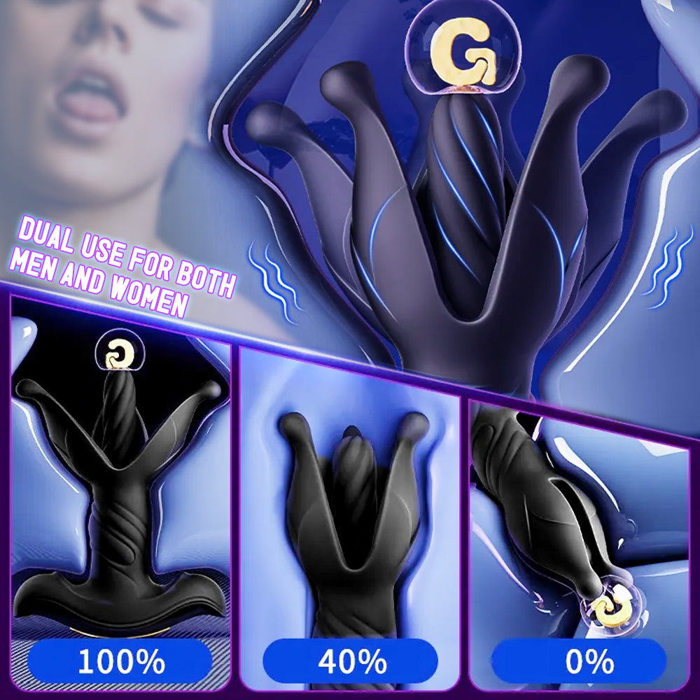 Multiple Usage Thrusting Flapping Vibrating Stimulating Sex Toy