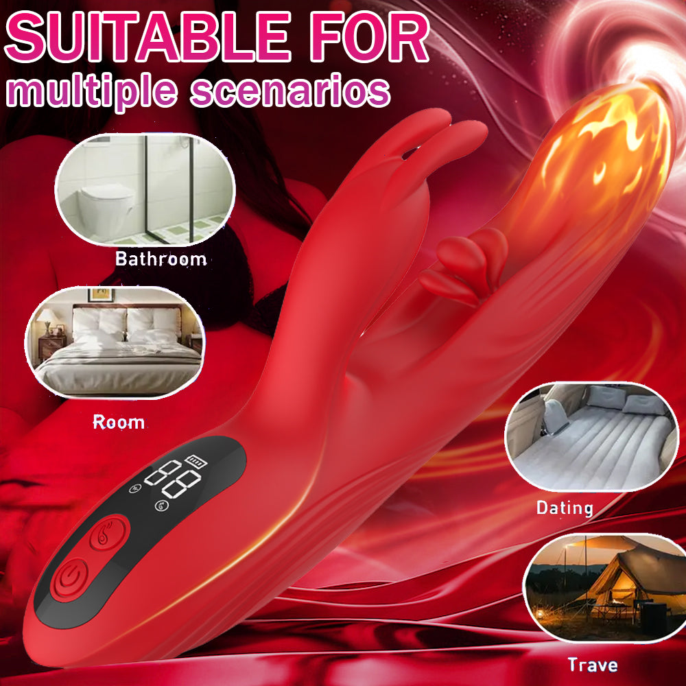 Clitoris Stimulating G Spot Flapping Rabbit Ears Vibrator