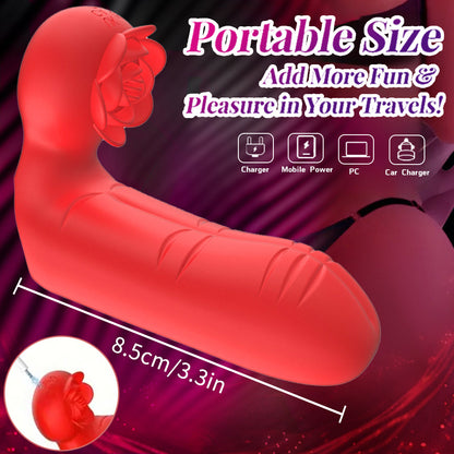New Upgraded Clitoral Stimulating Rechargeable Finger Sleeve Vibrator