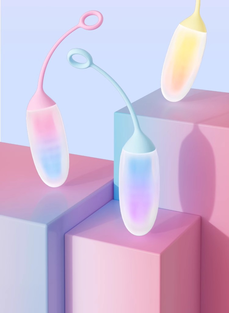 Long Distance Mobile Controlled Colorful Lighting Vibrator