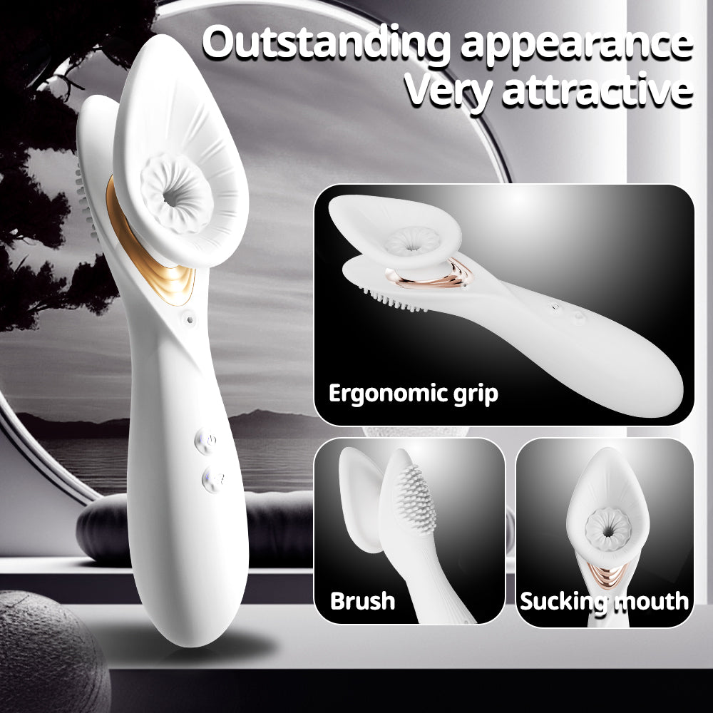 Ergonomic Female Sensitive Points Vacuum Sucking Female Vibrator