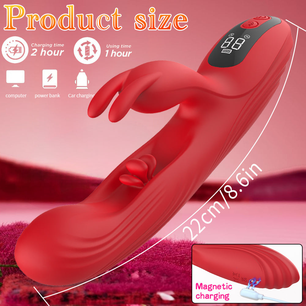 Clitoris Stimulating G Spot Flapping Rabbit Ears Vibrator