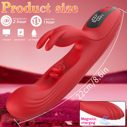 Clitoris Stimulating G Spot Flapping Rabbit Ears Vibrator