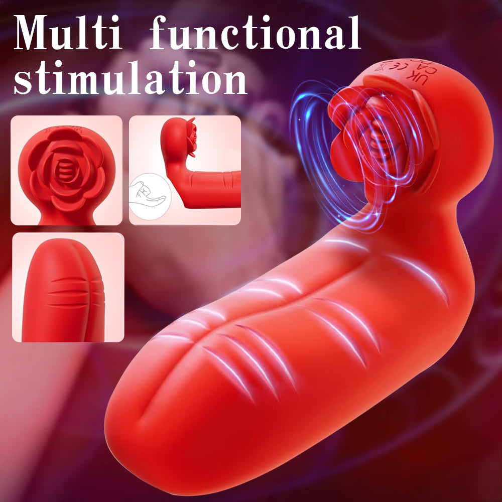 New Upgraded Clitoral Stimulating Rechargeable Finger Sleeve Vibrator