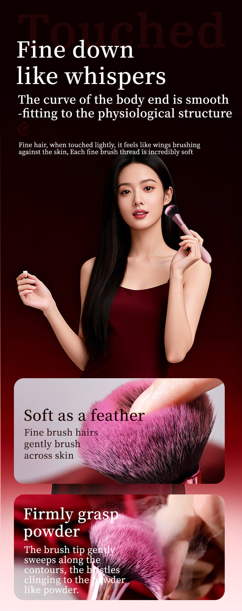 Dressing Table Hidden Design Pinky Teasing Brush Vibrator