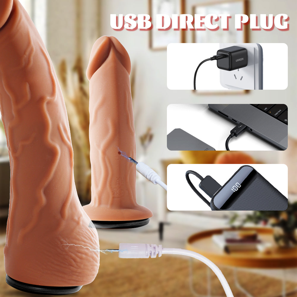 Remote Controlled Vibrating Telescopic Wearable Dildo Combo