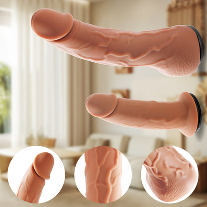 Remote Controlled Vibrating Telescopic Wearable Dildo Combo