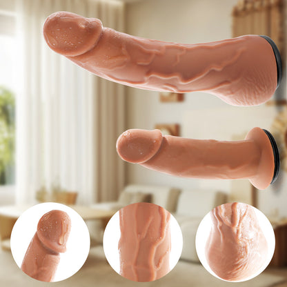 Remote Controlled Vibrating Telescopic Wearable Dildo Combo