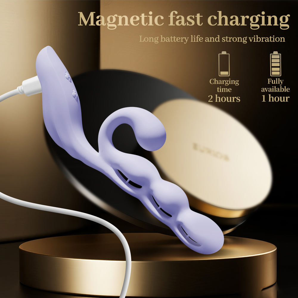 Purple Grape Skin Friendly Mobile Remote Orgasm Vibrator