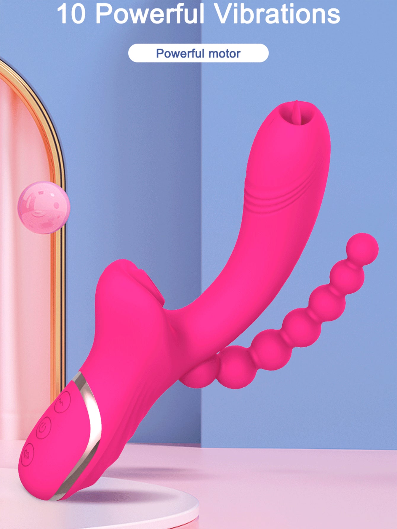 Multiple Stimulation Waterproof Vibrating Sucking Vibrator