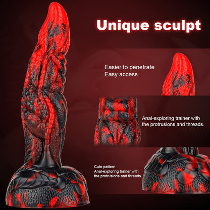 Hot Selling American AV Style Unique Sculpt Silicone Dildo