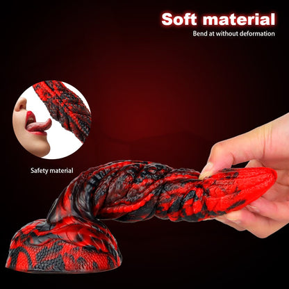 Hot Selling American AV Style Unique Sculpt Silicone Dildo