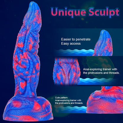 Hot Selling American AV Style Unique Sculpt Silicone Dildo