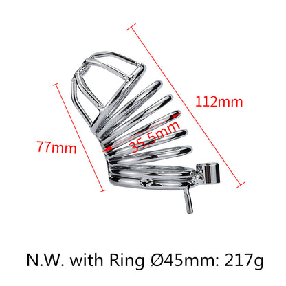 Stretchable Stainless Steel Multiple Sizes Chastity Cage