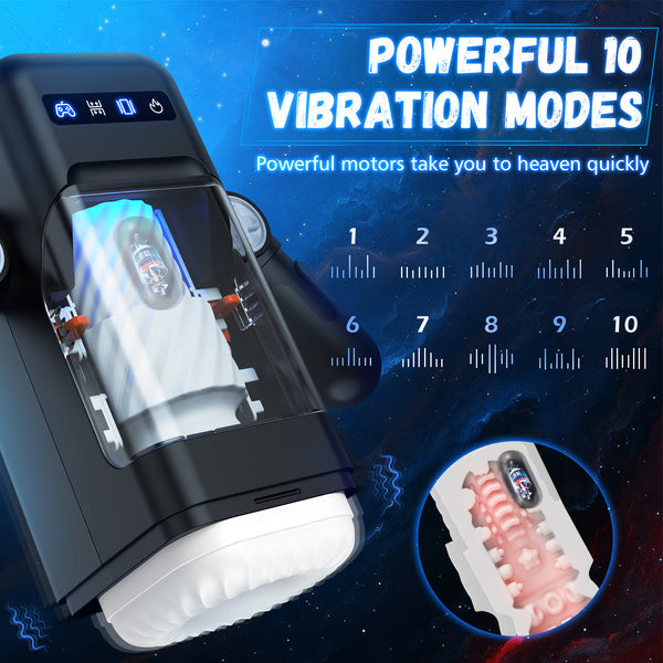 Telescopic Vibration Automatic Robot Gaming Masturbation Cup