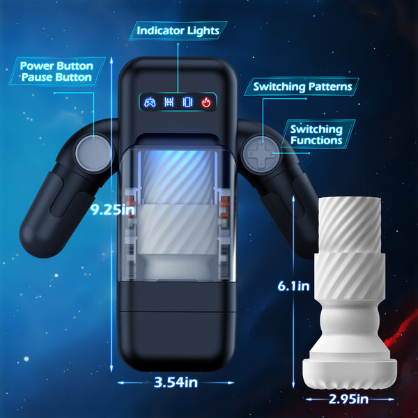 Telescopic Vibration Automatic Robot Gaming Masturbation Cup