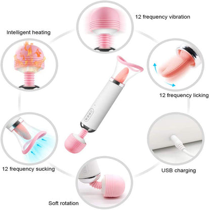 3 in 1 Smart Heating Multi Pleasures Luxury Vibrator