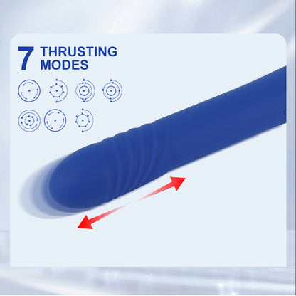 Hammer Shape Sucking Vibrating Thrusting Beating 4 In 1 Dildo