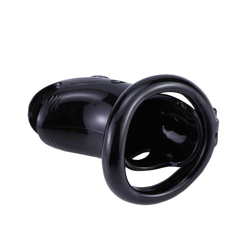 Black Resin Adjustable Sizes Male Erotic Chastity Lock