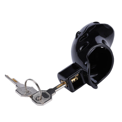 Black Resin Adjustable Sizes Male Erotic Chastity Lock