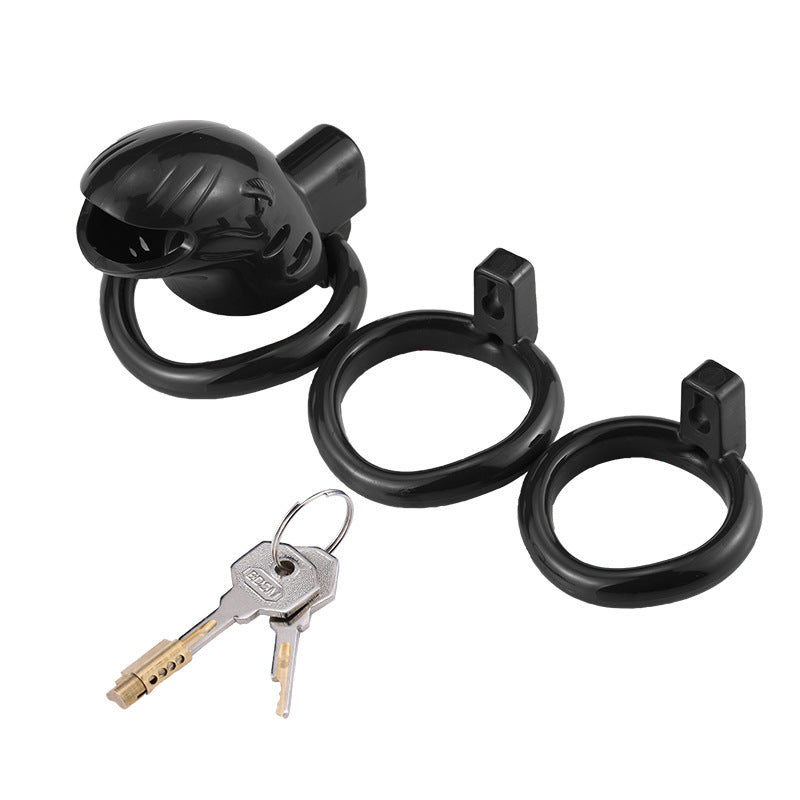 Black Resin Adjustable Sizes Male Erotic Chastity Lock