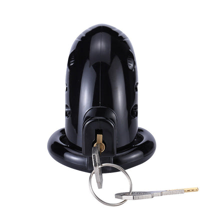 Black Resin Adjustable Sizes Male Erotic Chastity Lock