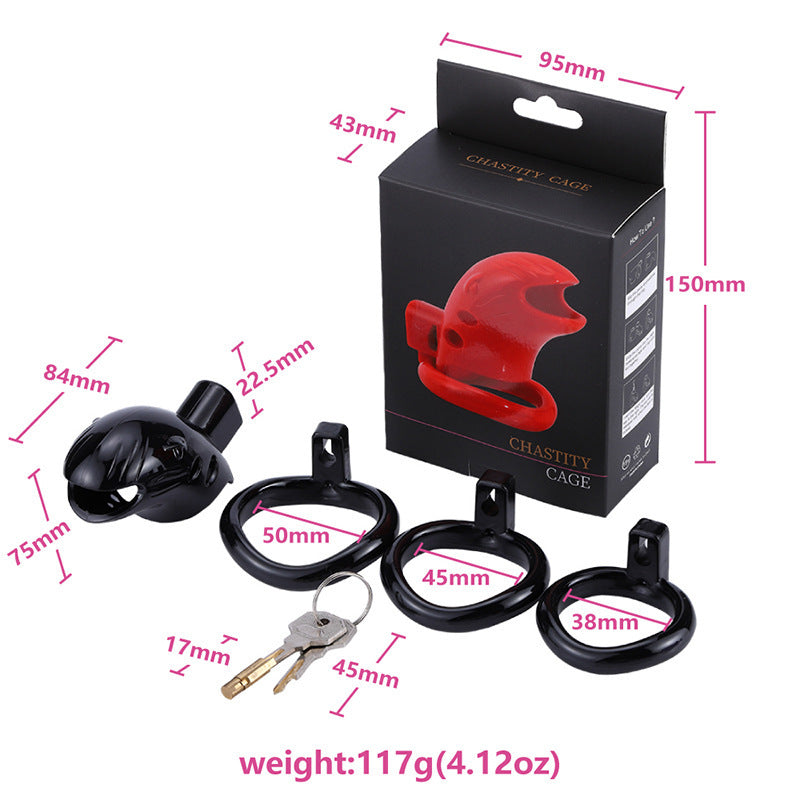 Black Resin Adjustable Sizes Male Erotic Chastity Lock