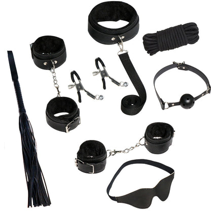 Finest Artificial Leather 8pcs Seductive Sex BDSM Bundle