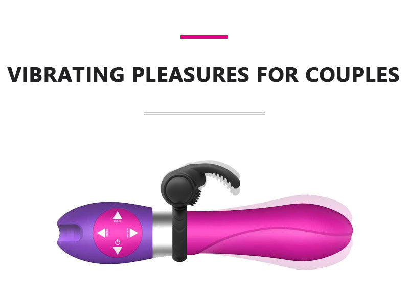 Vibrating Rabbit Ears Clitoris Tongue Licking Penis Ring