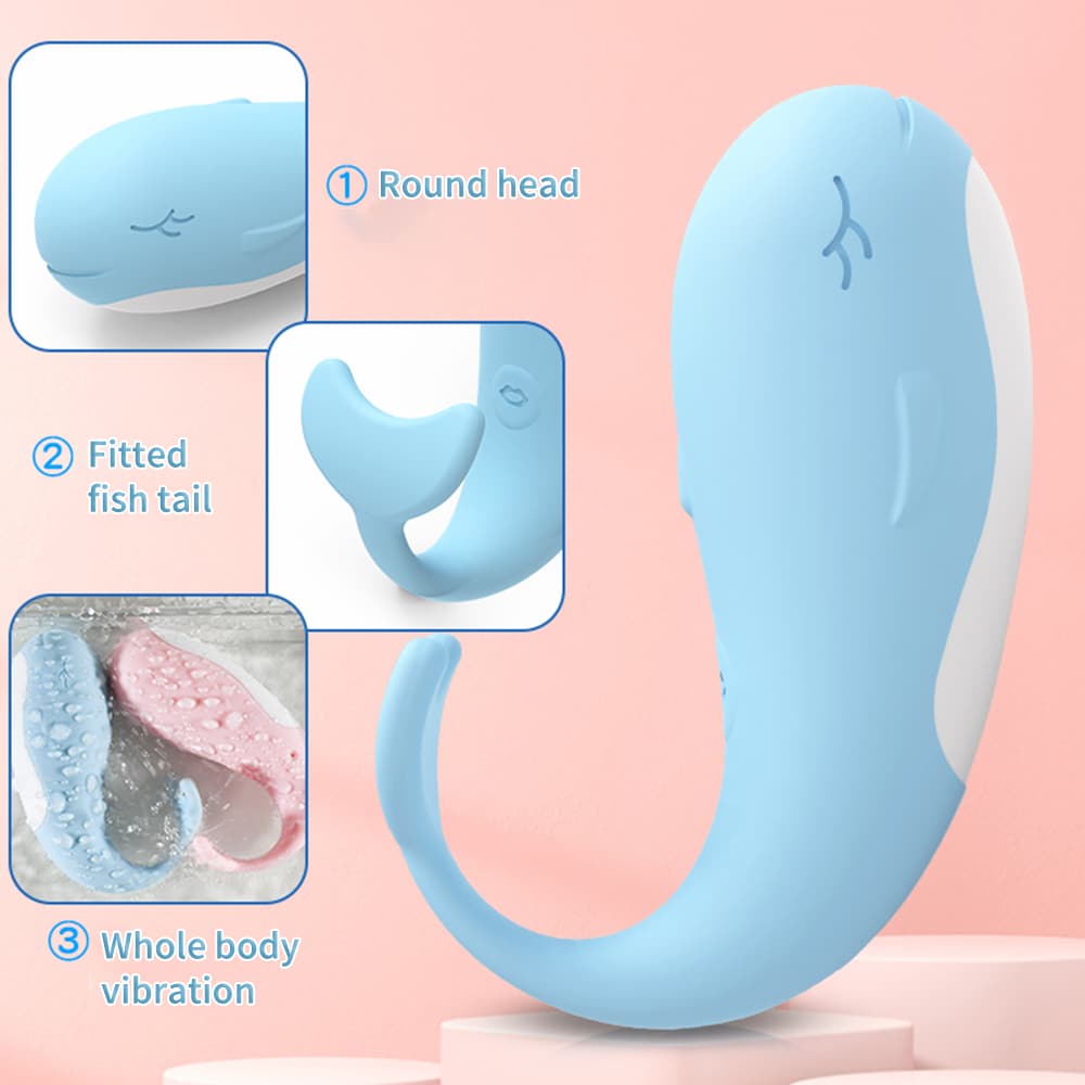 Blue Dolphin Smart Heating Remote Controlled Wearable Vibrator