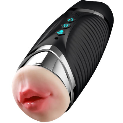 Oral And Vaginal Dual Head Intelligent Heating Masturbator