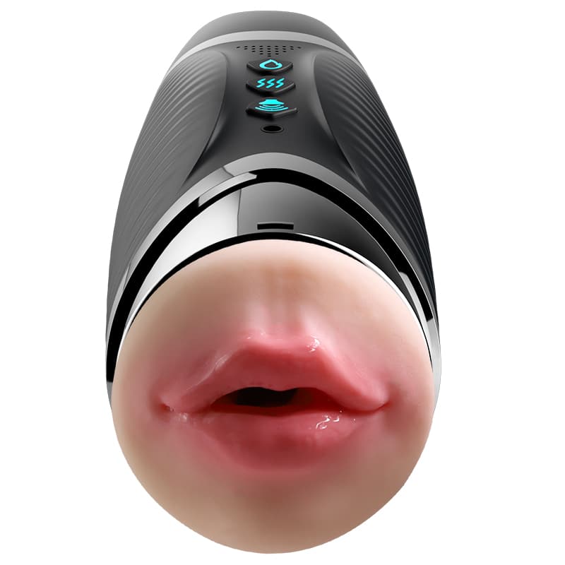 Oral And Vaginal Dual Head Intelligent Heating Masturbator